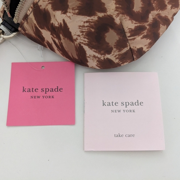 NWT! Kate Spade New York Taylor Leopard Medium Belt Bag In Natural - Picture 14 of 14